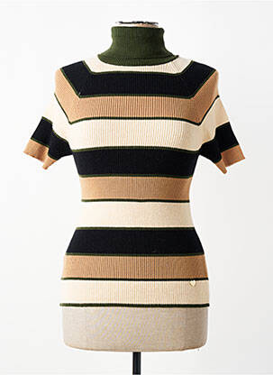 Pull col roulé marron AMELIE & AMELIE femme