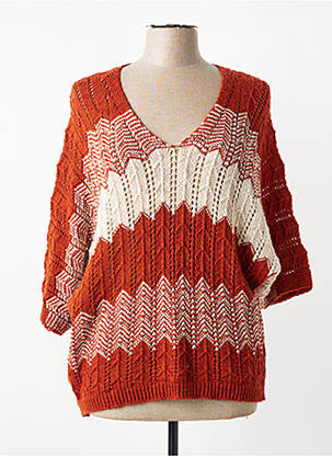 Pull marron TERRA DI SIENA femme