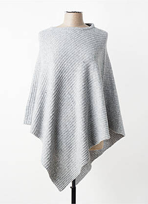 Poncho gris PIECES femme