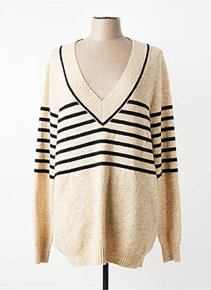 Pull beige MANGO femme
