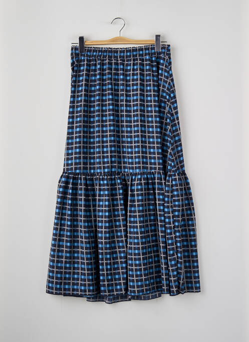 Jupe mi-longue bleu JACQUELINE DE YONG femme