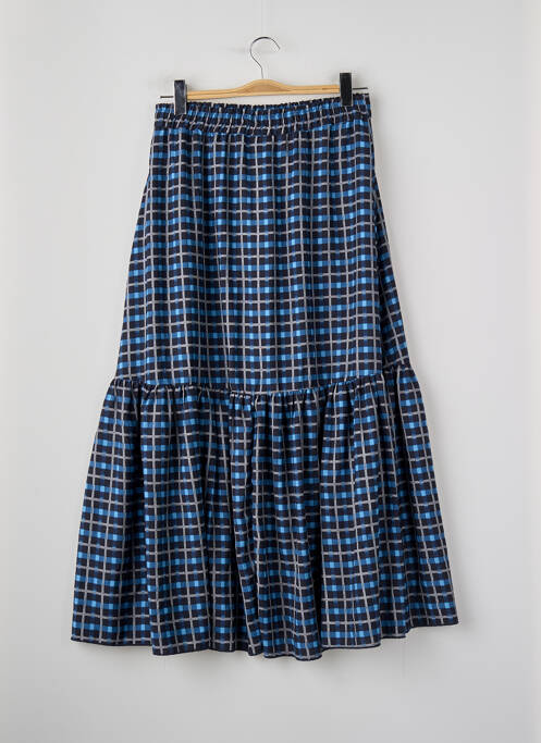 Jupe mi-longue bleu JACQUELINE DE YONG femme