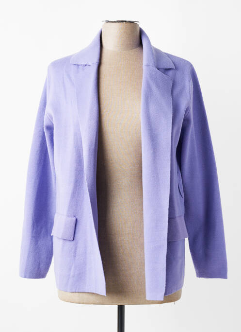 Gilet manches longues bleu MILLENIUM femme