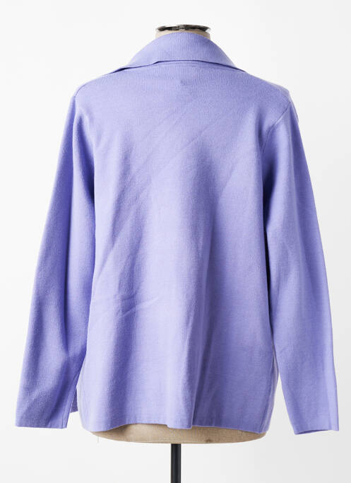 Gilet manches longues bleu MILLENIUM femme