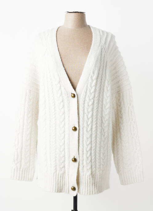Gilet manches longues blanc MANGO femme