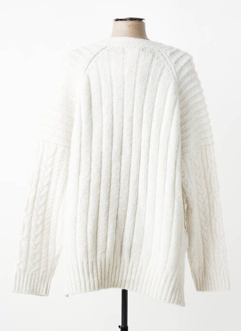 Gilet manches longues blanc MANGO femme