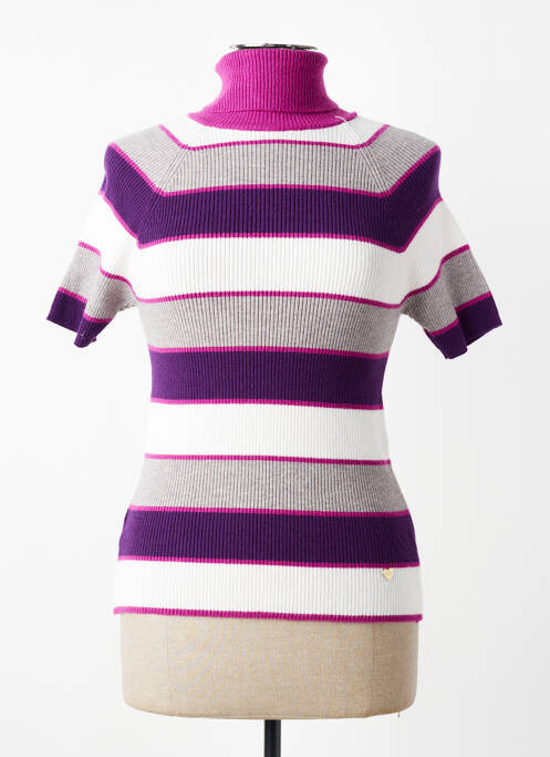 Pull col roulé violet AMELIE & AMELIE femme