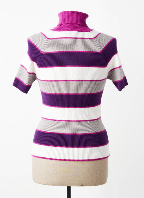 Pull col roulé violet AMELIE & AMELIE femme