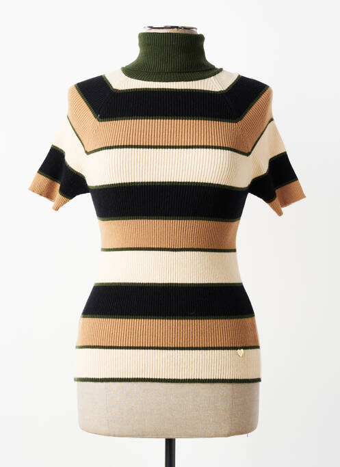 Pull col roulé marron AMELIE & AMELIE femme