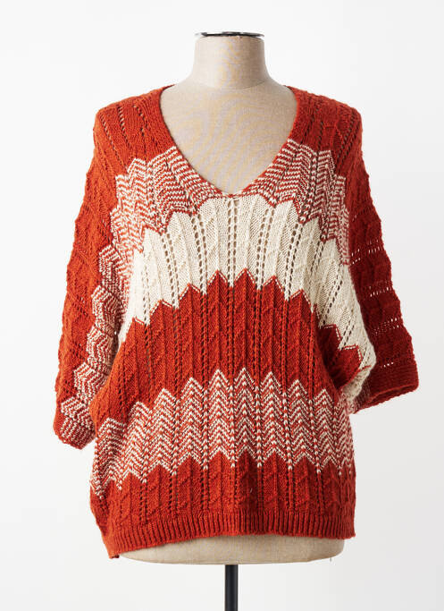 Pull marron TERRA DI SIENA femme