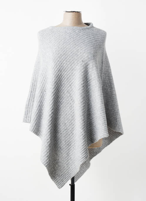 Poncho gris PIECES femme