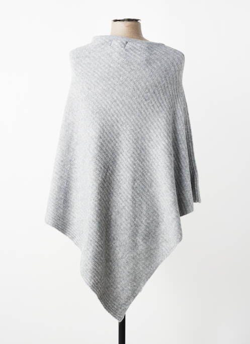 Poncho gris PIECES femme