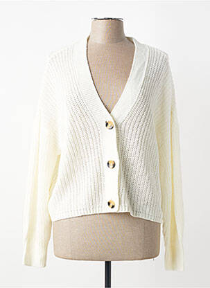 Gilet manches longues blanc ONLY femme