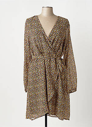 Robe mi-longue jaune ONLY femme