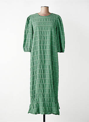 Robe mi-longue vert VILA femme