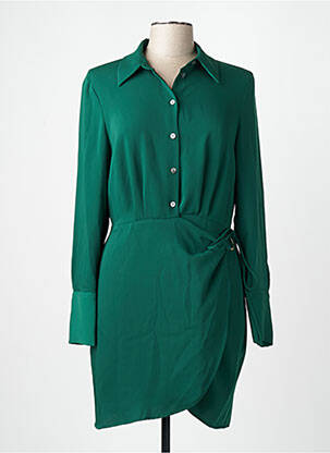 Robe mi-longue vert MANGO femme