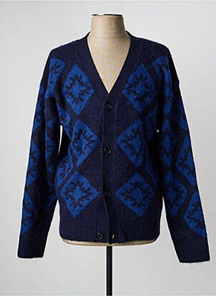 Gilet manches longues bleu JACK & JONES homme