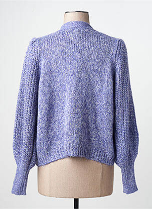 Gilet manches longues bleu ONLY femme