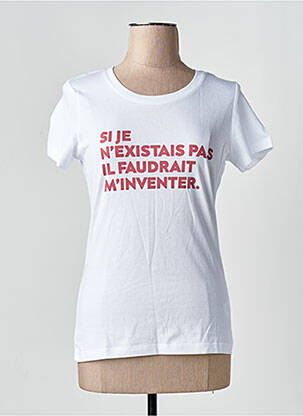 T-shirt blanc MONSIEUR TSHIRT femme