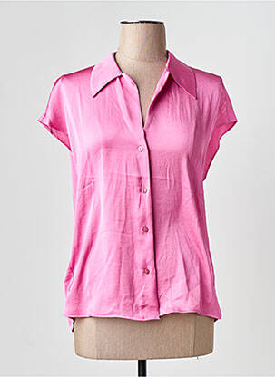 Chemise manches courtes rose DIVERSE femme