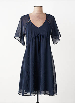 Robe mi-longue bleu NAF NAF femme