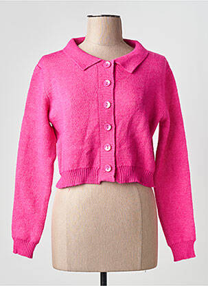 Gilet manches longues rose MOLLY BRACKEN femme