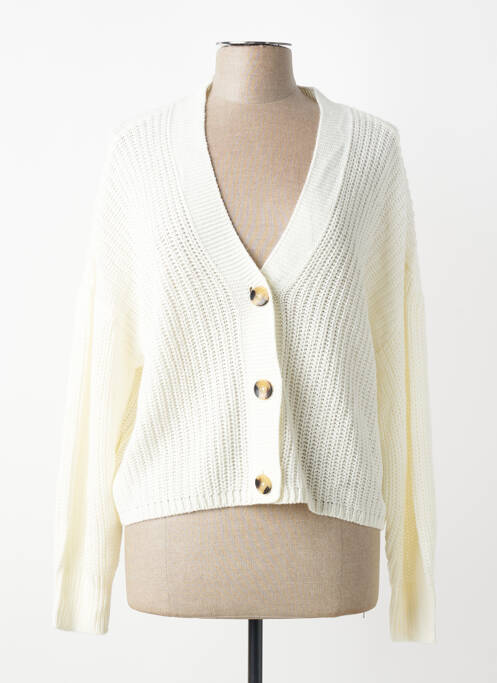 Gilet manches longues blanc ONLY femme