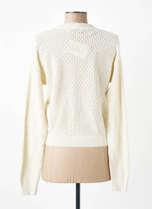 Gilet manches longues beige JACQUELINE DE YONG femme