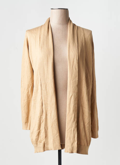 Gilet manches longues marron MANGO femme