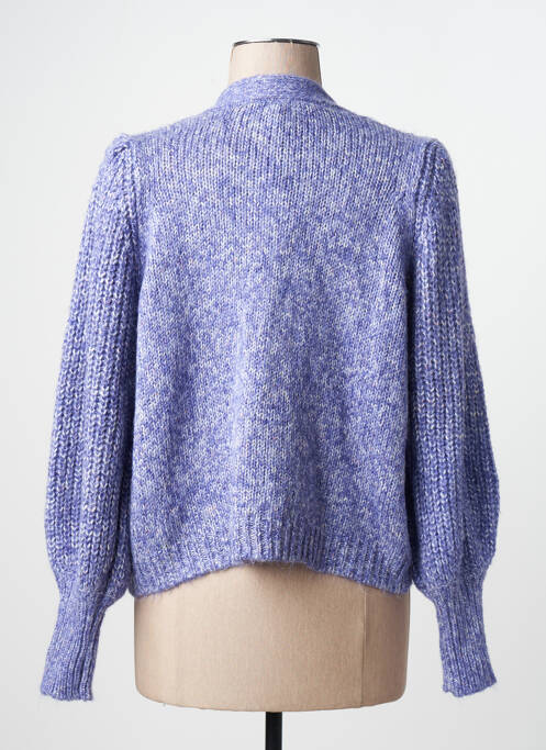 Gilet manches longues bleu ONLY femme