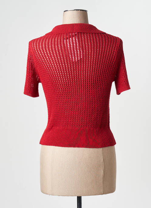 Gilet manches courtes rouge MANGO femme