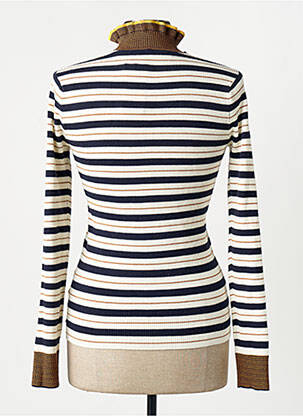 Pull col roulé beige SCOTCH & SODA femme