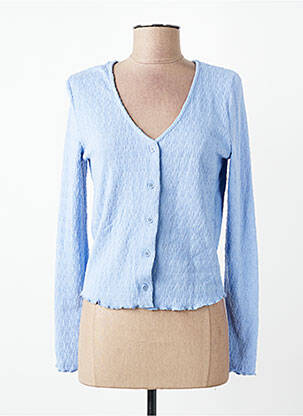 Gilet manches longues bleu MANGO femme