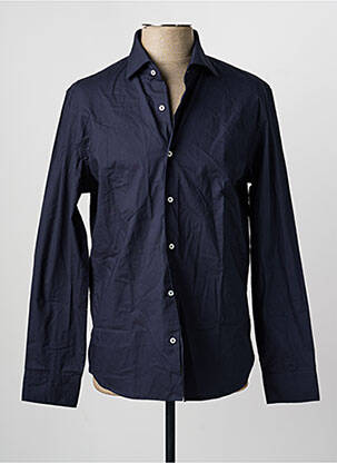 Chemise manches longues bleu MANGO homme