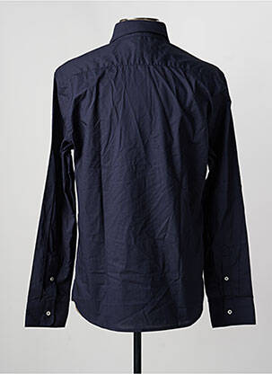 Chemise manches longues bleu MANGO homme