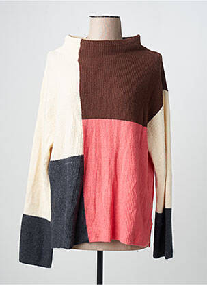 Pull col roulé multicolore TOM TAILOR femme