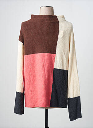 Pull col roulé multicolore TOM TAILOR femme