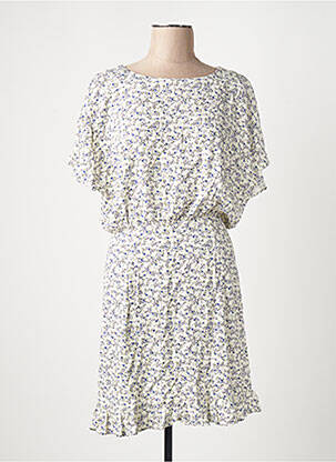 Robe mi-longue beige NAF NAF femme