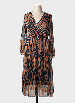 Robe longue noir ZABAIONE femme