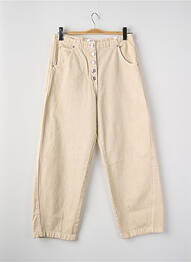 Jeans coupe large beige MANGO femme