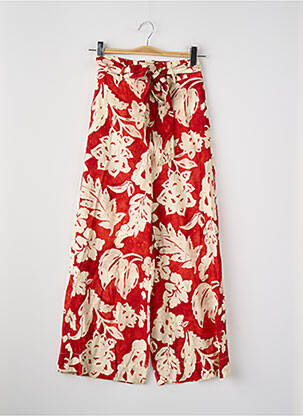 Pantalon large rouge MANGO femme