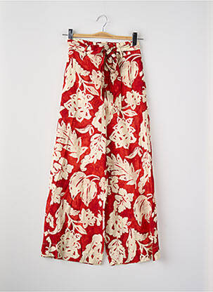 Pantalon large rouge MANGO femme