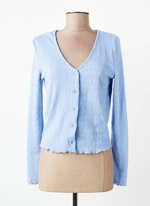 Gilet manches longues bleu MANGO femme