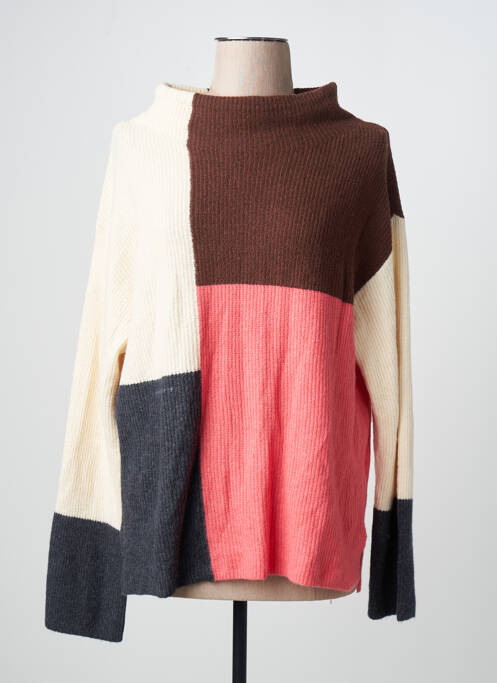 Pull col roulé multicolore TOM TAILOR femme