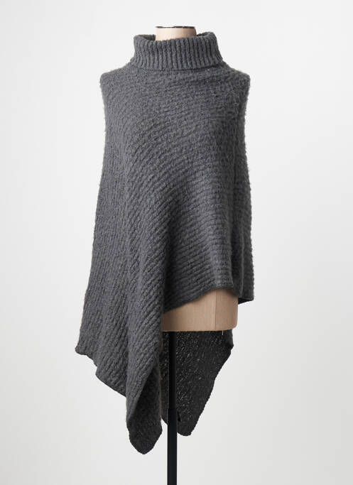 Poncho gris PIECES femme