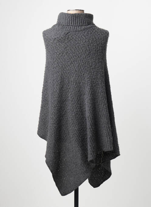 Poncho gris PIECES femme