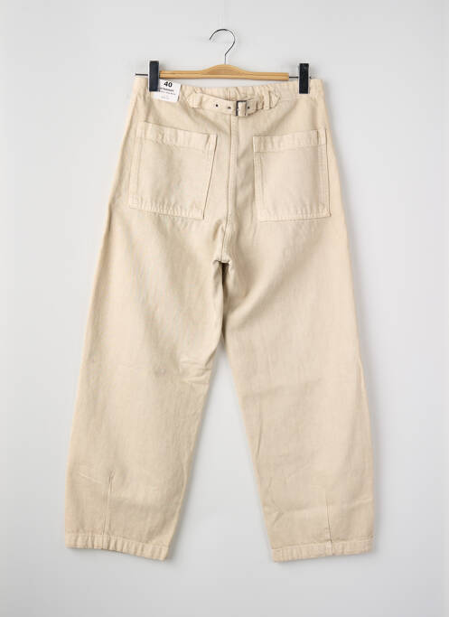 Jeans coupe large beige MANGO femme