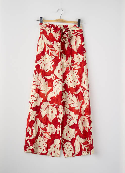Pantalon large rouge MANGO femme