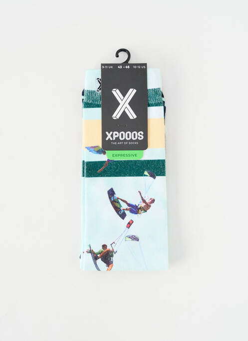 Chaussettes vert XPOOOS homme
