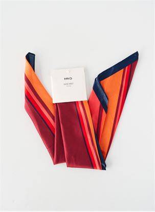 Foulard bleu MANGO femme
